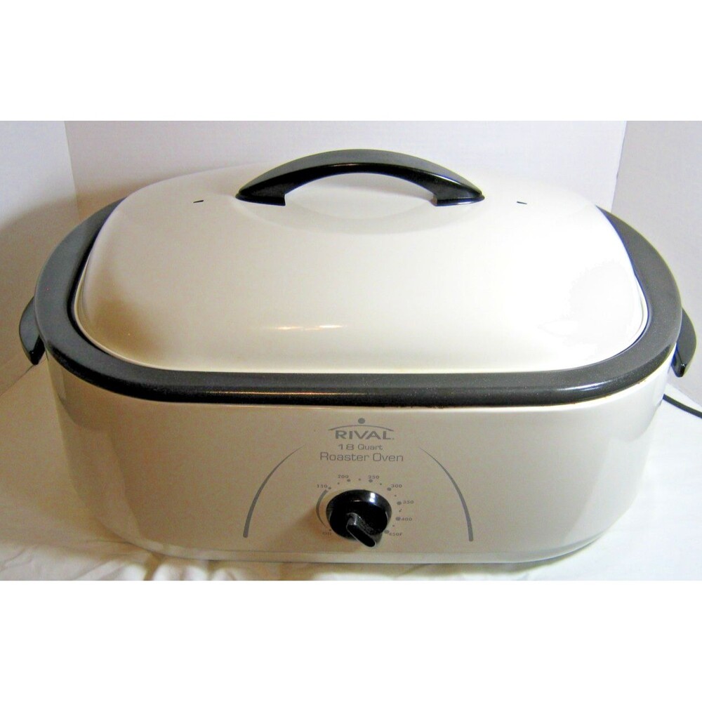 RIVAL 18 QUART ROASTER OVEN W/ 3 BUFFET SERVER + INNER EXTRA PAN CHARITY